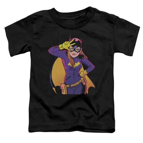 Batman/batgirl Moves-s/s Toddler Tee-black