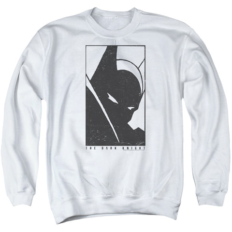 Batman/an Icon-adult Crewneck Sweatshirt-white
