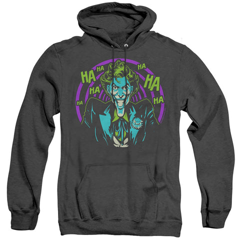 Batman/hahaha-adult Heather Hoodie-black