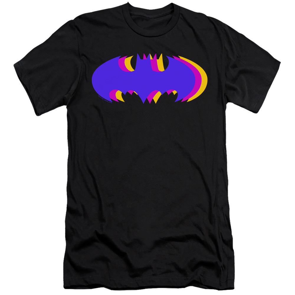 Batman/tri Colored Symbol-s/s Adult 30/1-black