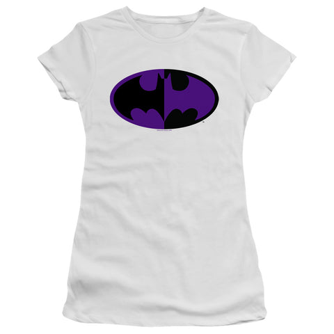 Batman/split Symbol-s/s Junior Sheer-white