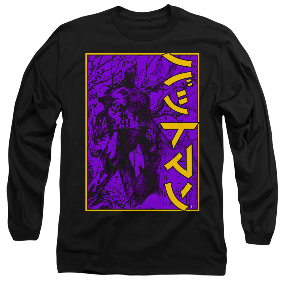 Batman/big Framed Kanji-l/s Adult 18/1-black