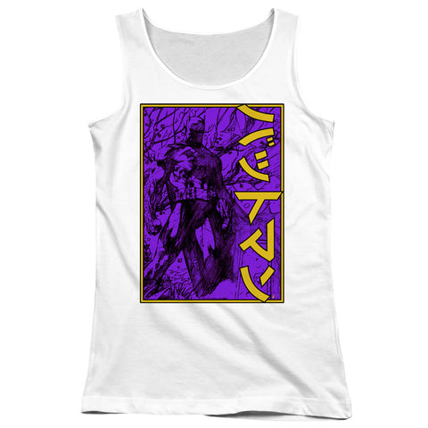 Batman/big Framed Kanji-juniors Tank Top  -white