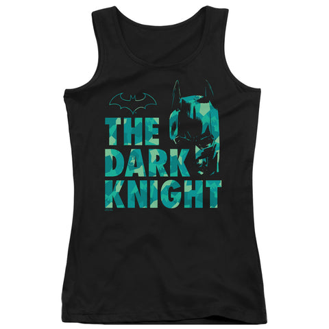 Batman/cutting Pattern-juniors Tank Top  -black