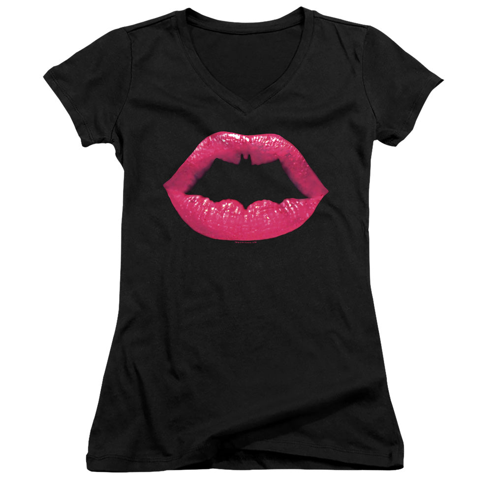 Batman/bat Kiss-junior V-neck-black