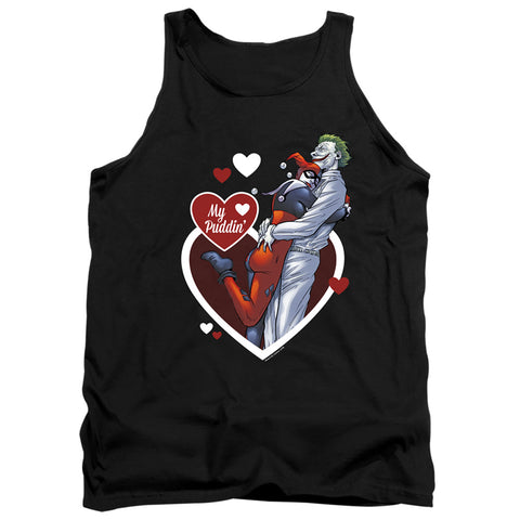 Batman/my Puddin-adult Tank-black