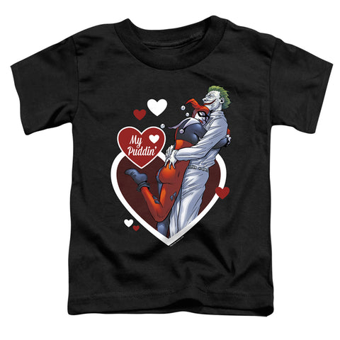 Batman/my Puddin-s/s Toddler Tee-black