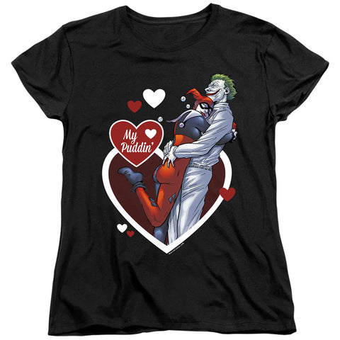 Batman/my Puddin-s/s Women's Tee-black