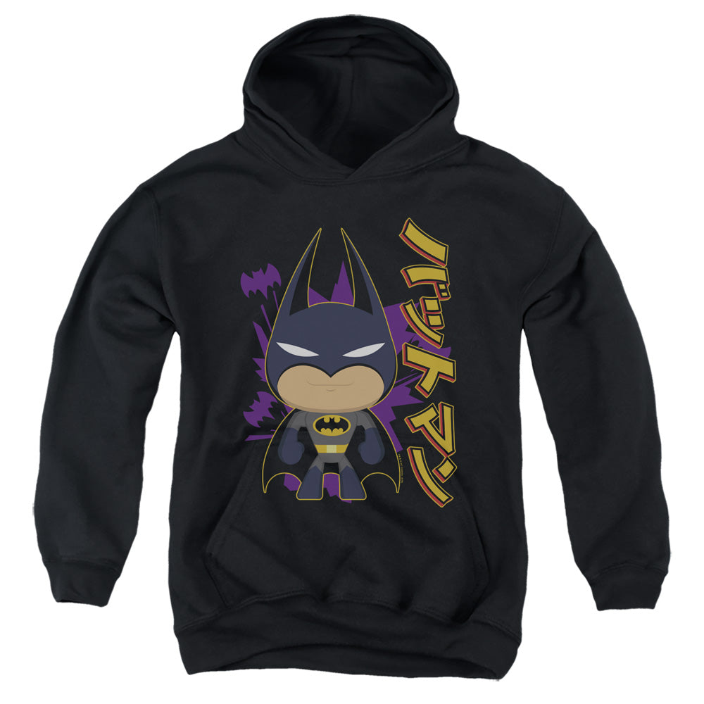 Batman/cute Kanji-youth Pull-over Hoodie-black