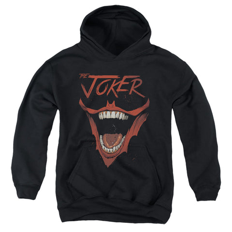 Batman/joker Bat Laugh-youth Pull-over Hoodie-black