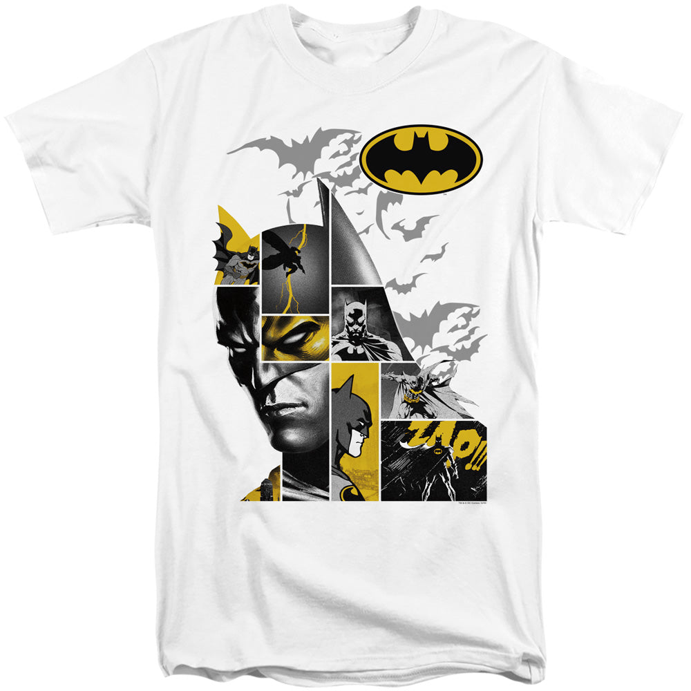 Batman/long Live-s/s Adult Tall 18/1-white