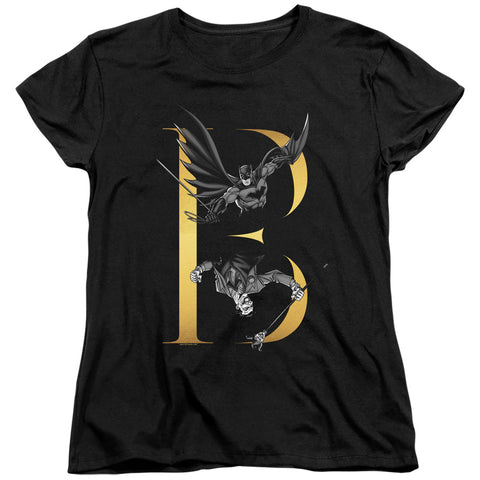 Batman/b-s/s Women's Tee-black
