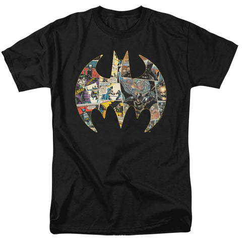 Batman/collage Shield-s/s Adult 18/1-black