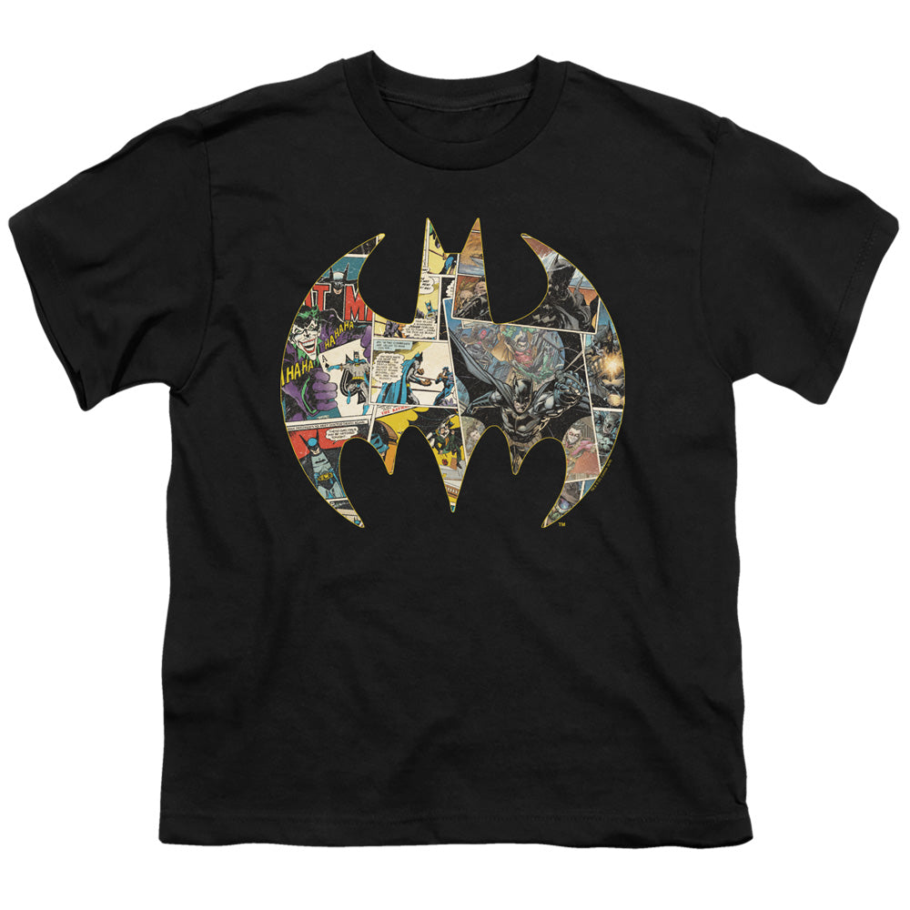 Batman/collage Shield-s/s Youth 18/1-black