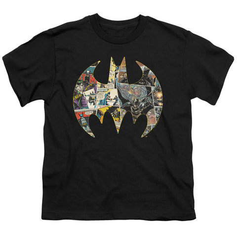 Batman/collage Shield-s/s Youth 18/1-black