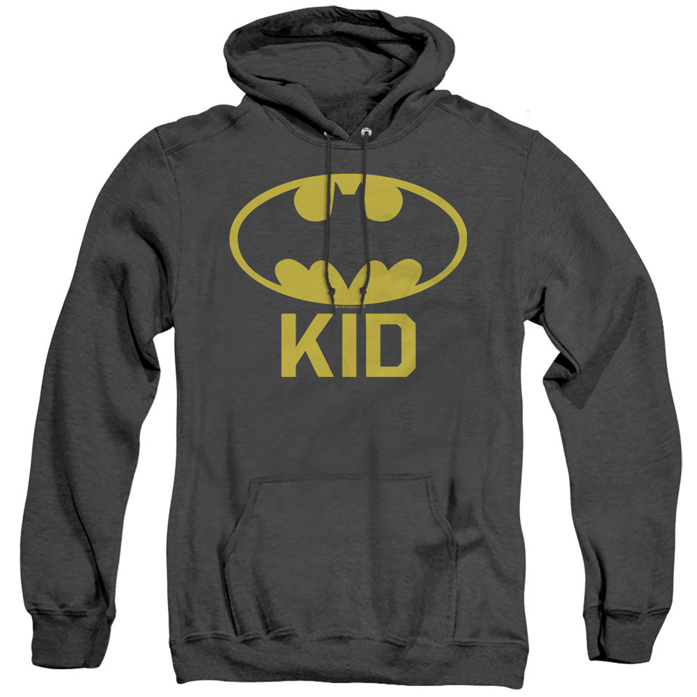 Batman/bat Kid-adult Heather Hoodie-black