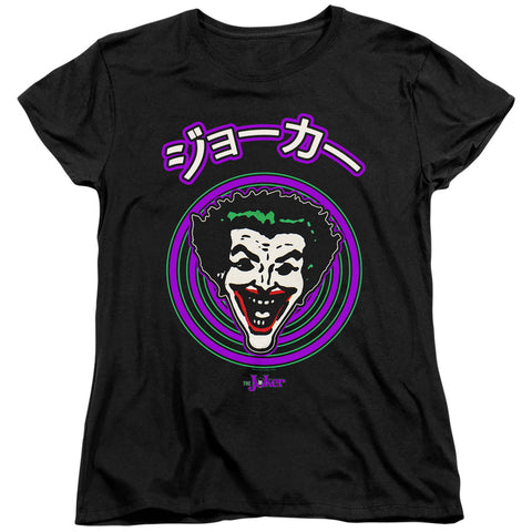 Batman/face Spiral-s/s Women's Tee-black