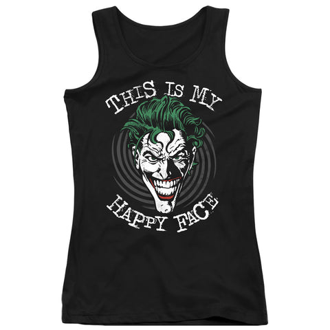 Batman/maniacal Spiral-juniors Tank Top  -black