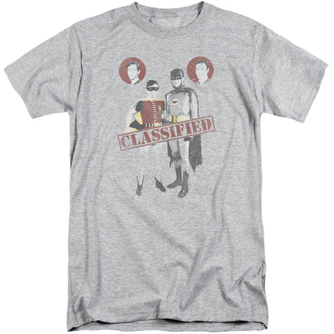 Batman Classic Tv/classified-s/s Adult Tall-athletic Heather
