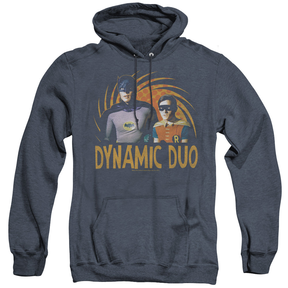 Batman Classic Tv/dynamic-adult Heather Hoodie-navy