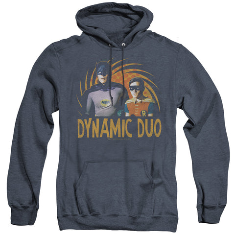 Batman Classic Tv/dynamic-adult Heather Hoodie-navy