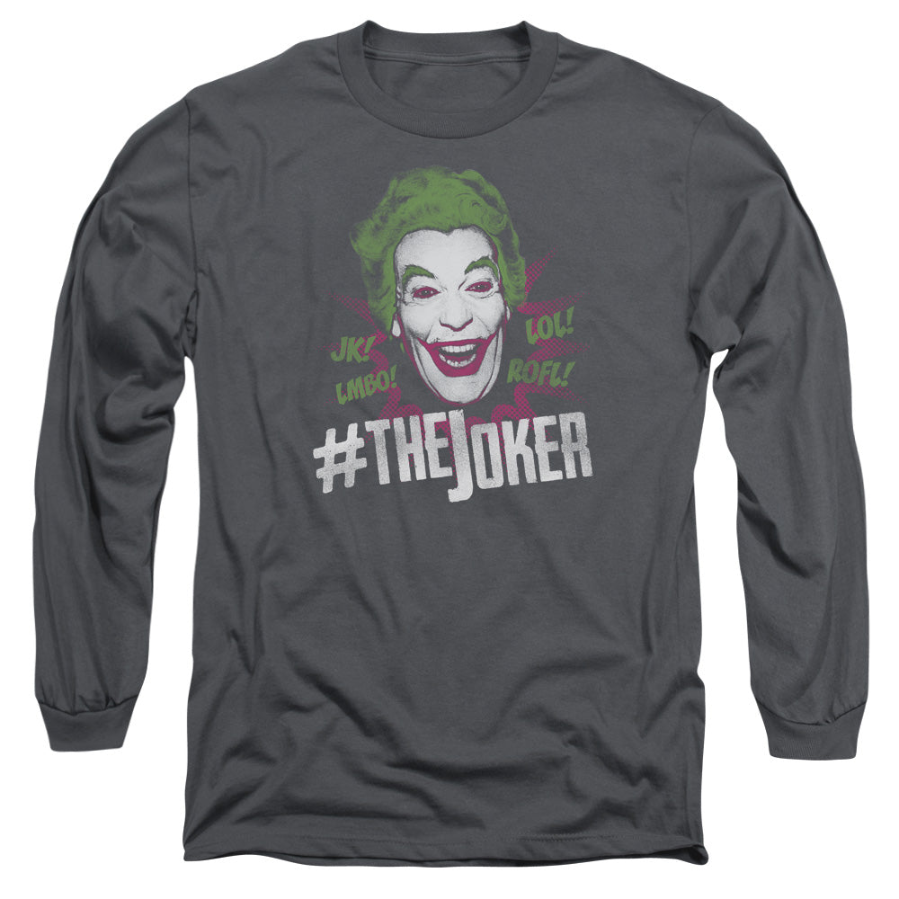 Batman Classic Tv/#joker-l/s Adult 18/1-charcoal