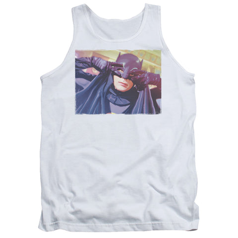 Batman Classic Tv/smooth Groove-adult Tank-white