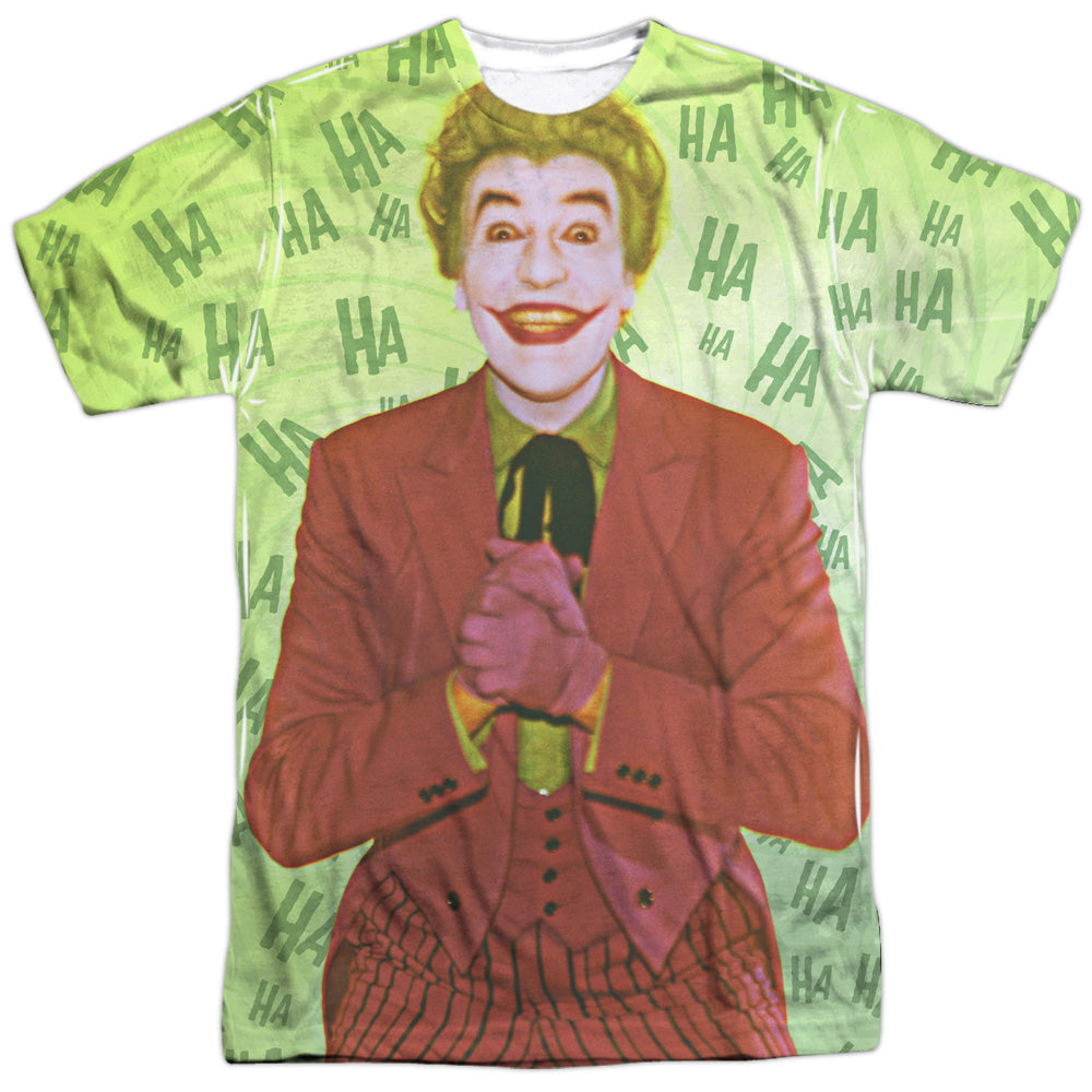 Batman Classic Tv/jokes On You-s/s Adult Poly Crew-white