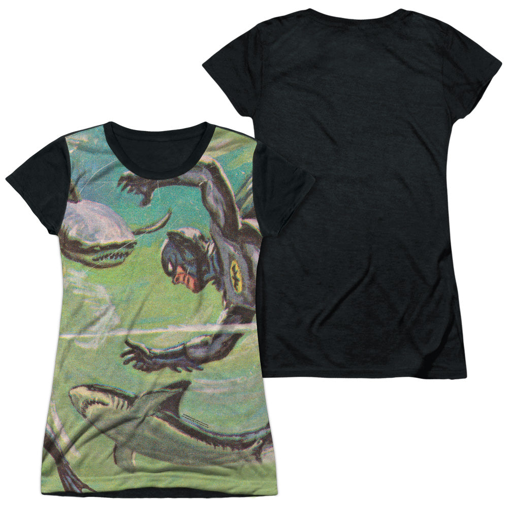 Junior Cap Sleeve 100% Poly Black Back