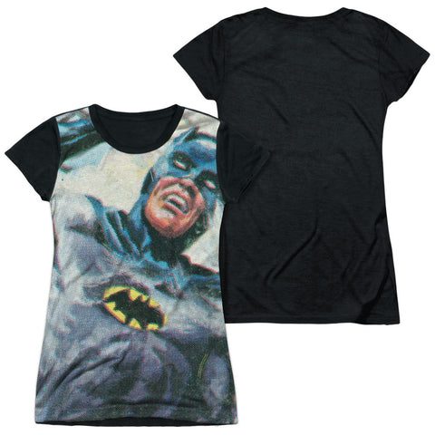 Junior Cap Sleeve 100% Poly Black Back