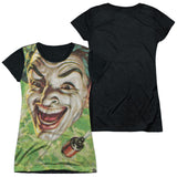 Junior Cap Sleeve 100% Poly Black Back