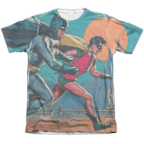 Batman Classic Tv/lets Go-adult Poly/cotton S/s Tee-white
