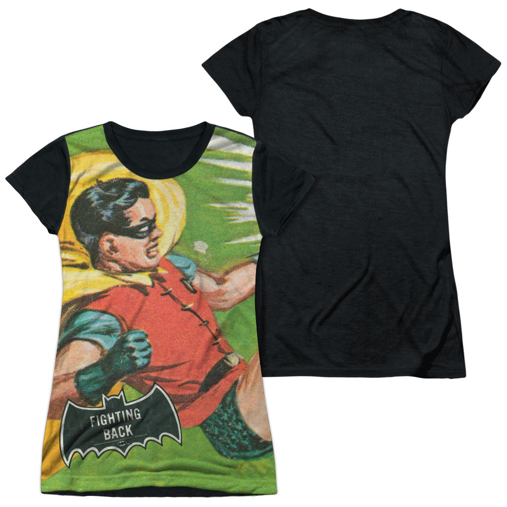 Junior Cap Sleeve 100% Poly Black Back