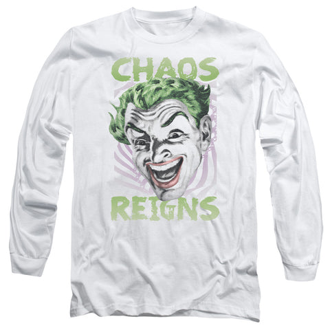 Batman Classic Tv/chaos Reigns-l/s Adult 18/1-white
