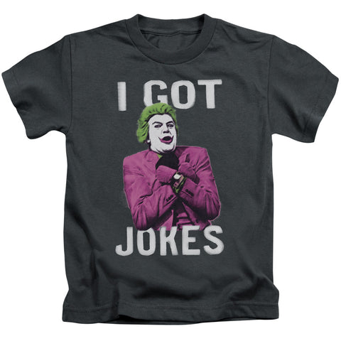 Batman Classic Tv/got Jokes-s/s Juvenile 18/1-charcoal-sm(4)