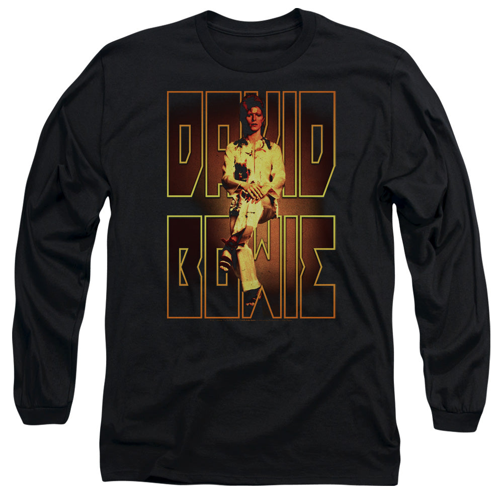 David Bowie/perched-l/s Adult 18/1-black