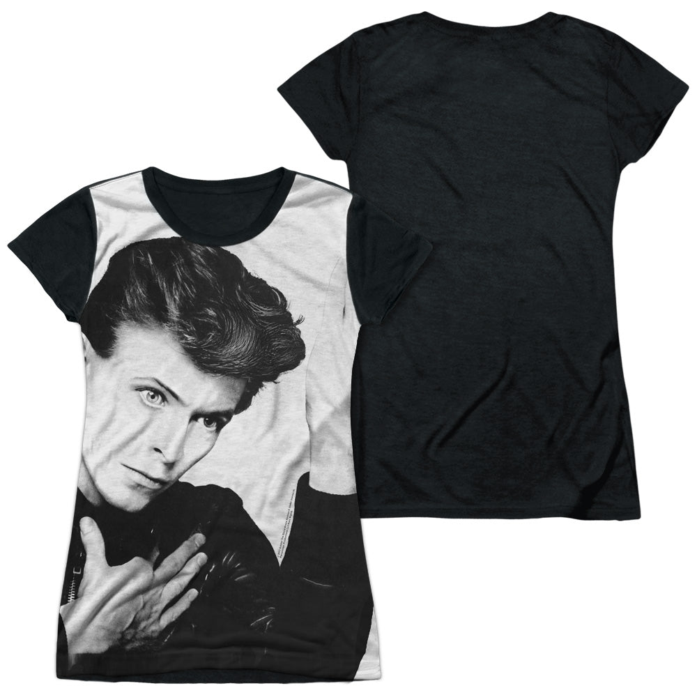 David Bowie/hero-s/s Junior Poly Black Back-white