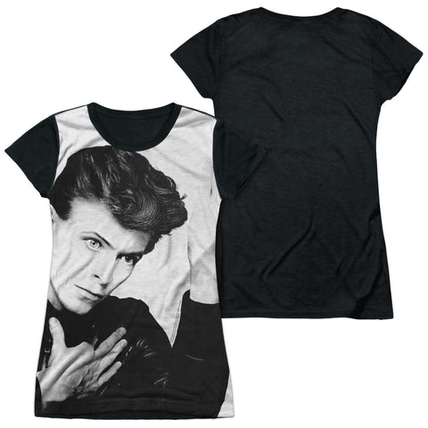 David Bowie/hero-s/s Junior Poly Black Back-white