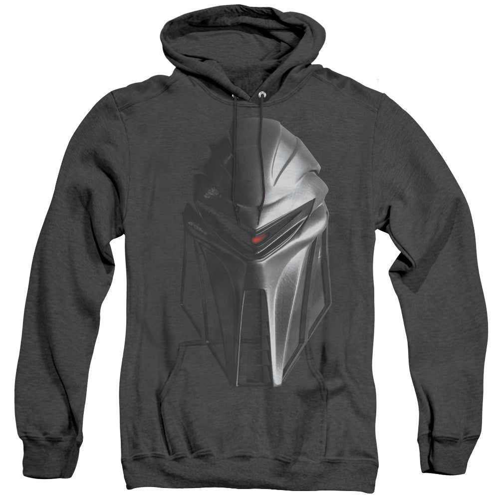 Bsg/cylon Head - Adult Heather Hoodie - Black