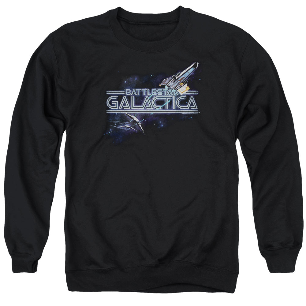 Bsg/cylon Persuit-adult Crewneck Sweatshirt-black