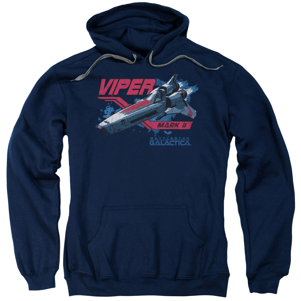 Bsg/viper Mark Ii-adult Pull-over Hoodie-navy