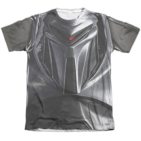 Bsg/cylon Face-adult Poly/cotton S/s Tee-white