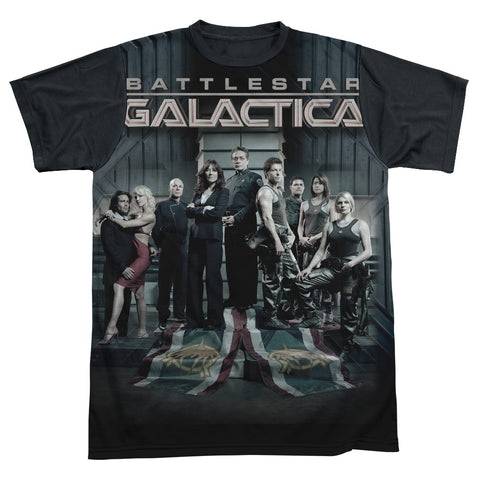 Bsg/fallen Leader-s/s Adult White Front Black Back  -white