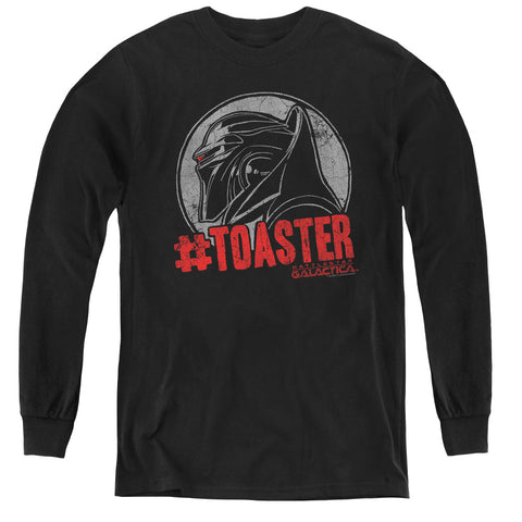 Bsg/#toaster-youth Long Sleeve Tee-black