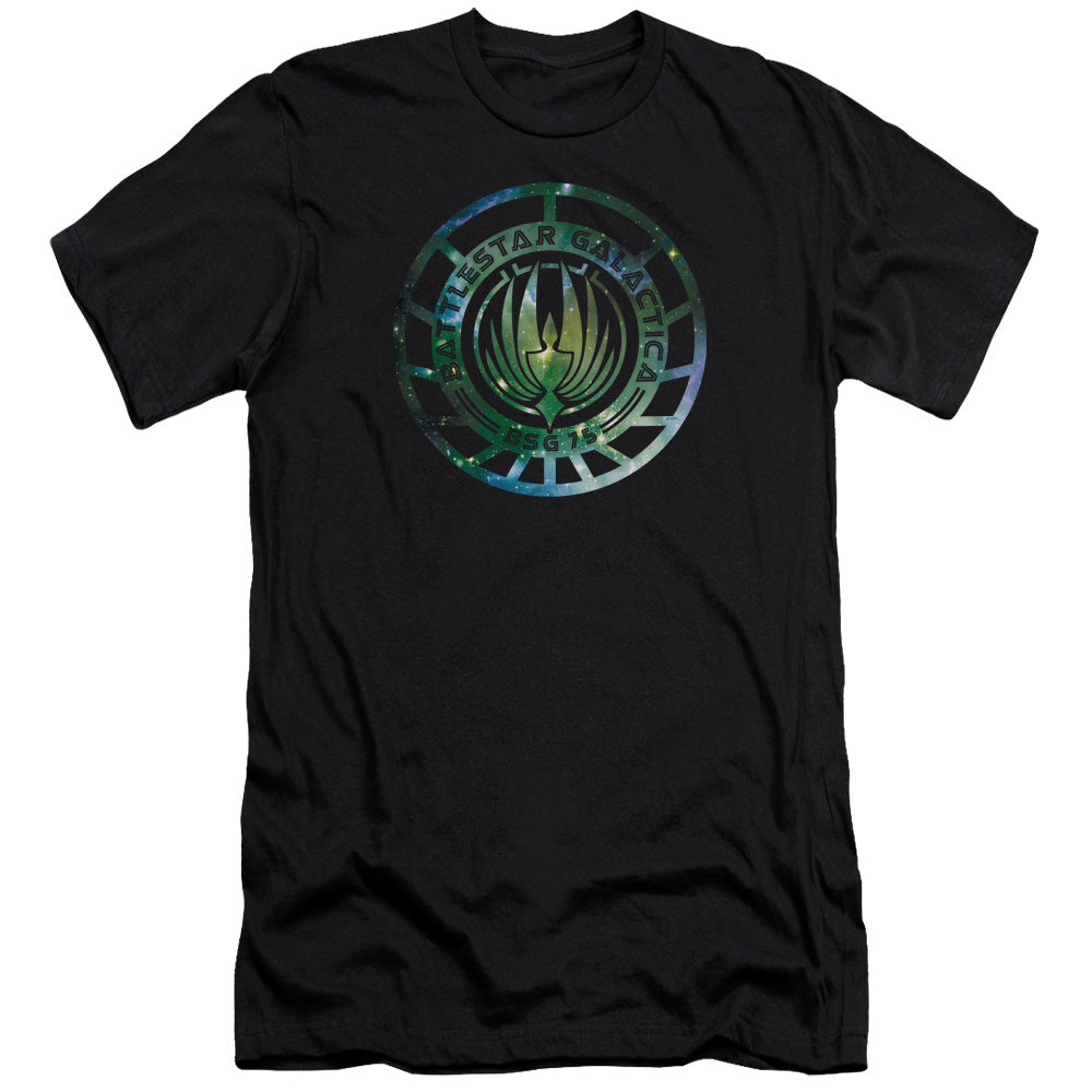 Battlestar Galactica (new)/galaxy Emblem-premuim Canvas Adult Slim Fit 30/1-black
