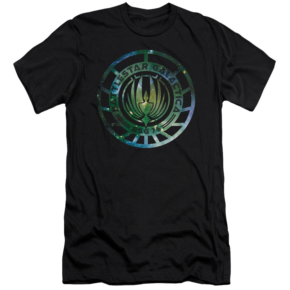 Battlestar Galactica (new)/galaxy Emblem-s/s Adult 30/1-black