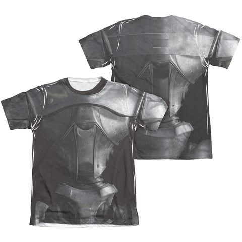 Bsg (new)/new Cylon (front/back Print)-adult Poly/cotton S/s Tee-white