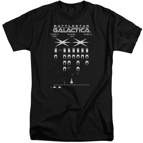 Bsg/galactic Invaders-s/s Adult Tall 18/1-black