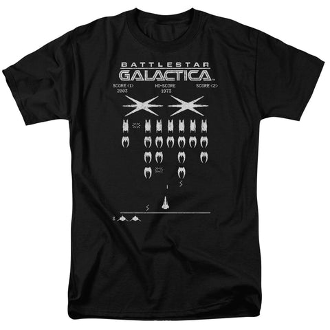 Bsg/galactic Invaders-s/s Adult 18/1-black
