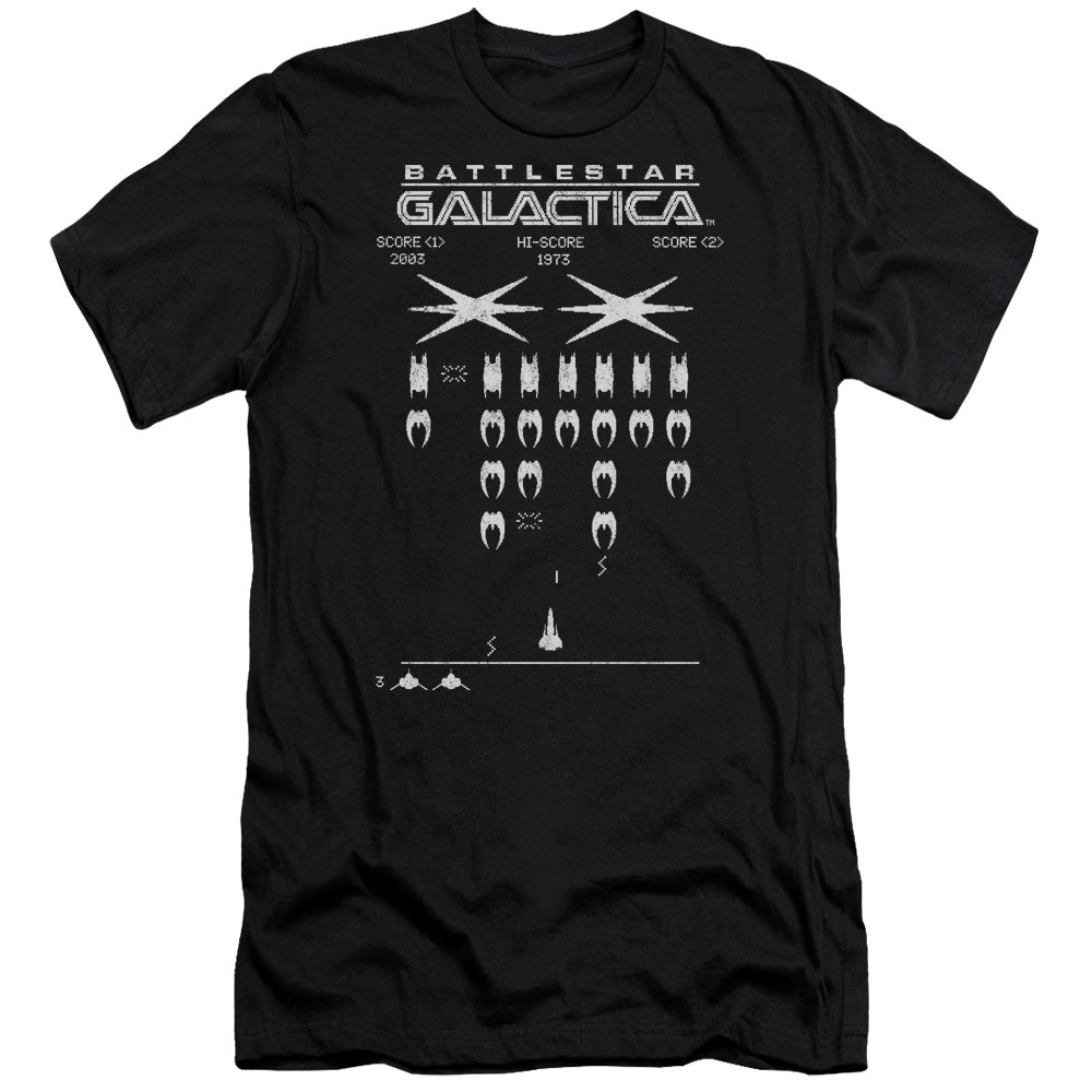 Bsg/galactic Invaders-premuim Canvas Adult Slim Fit 30/1-black